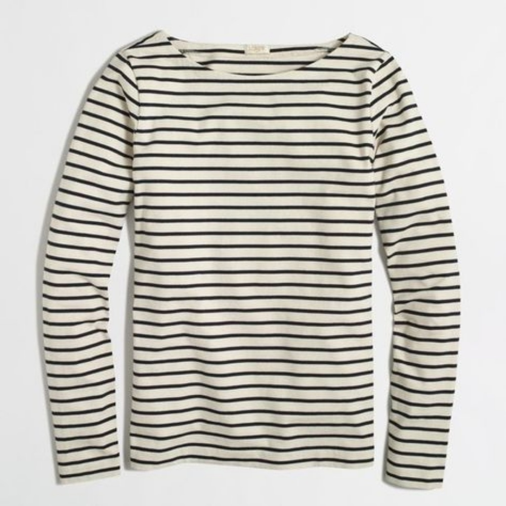 J.Crew Factory Long-sleeve Breton Stripe Tee